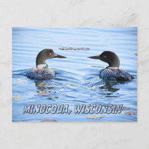 Minocqua, WI-vykort souvenir Vykort