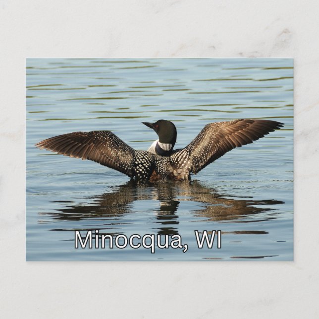 Minocqua, WI-vykort souvenir Vykort (Framsida)