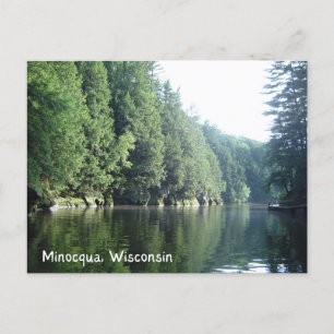 Minocqua Wisconsin Sjö vykort