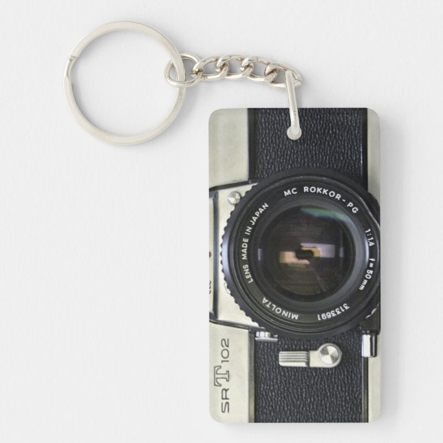 Minolta Vintage Camera Acrylic Keychain (Framsidan)