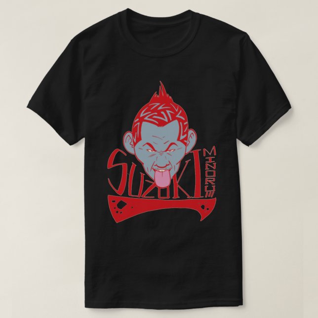 Minoru Suzuki Lonely Warrior T Shirt (Design framsida)