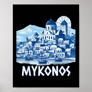 Minosön Grekland Grekiskt Minne Sommarlov Poster