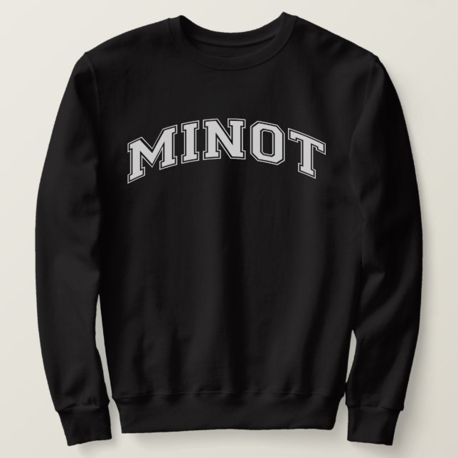 MINOT Universiteten-Stil Sweater America College Lång Ärmad Tröja (Design framsida)