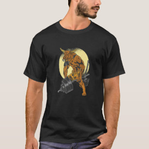 Minotaur-Argen för att arbeta ut muskler Premium T Shirt