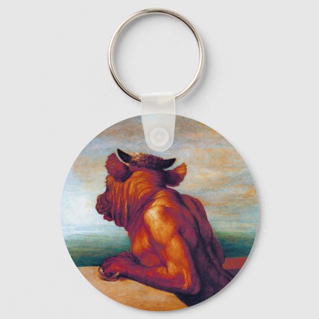Minotaur av George Frederic Watts Nyckelring (Framsida)