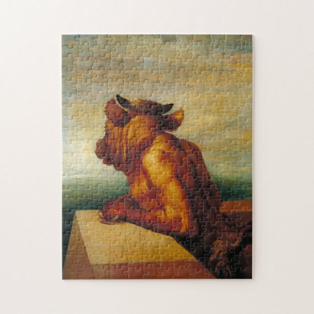 Minotaur (av George Frederic Watts) Pussel (Vertikal)