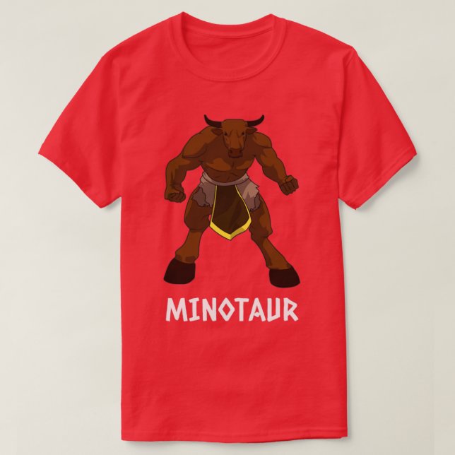 Minotaur för människor som kärlek-grekisk mytologi t shirt (Design framsida)