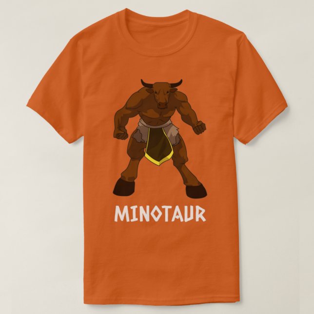 Minotaur för människor som kärlek-grekisk mytologi t shirt (Design framsida)