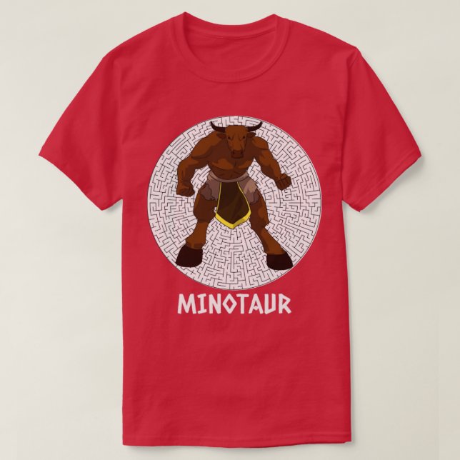 Minotaur framför majsen för människor som kärlek G T Shirt (Design framsida)
