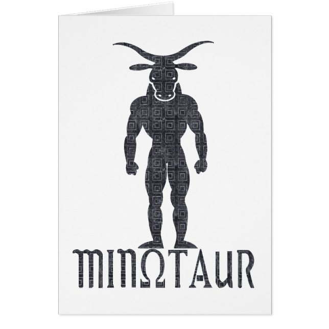 Minotaur Hälsningskort (Framsidan)