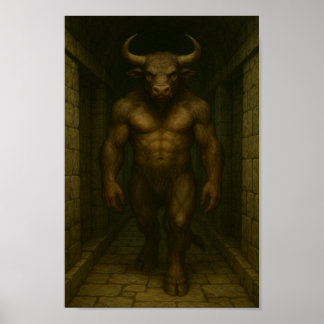 Minotaur i Maze-The Labyrinths legend Poster