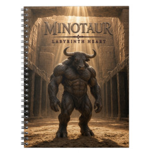 Minotaur Labyrint Hjärtat Mörk Cinema Anteckningsbok