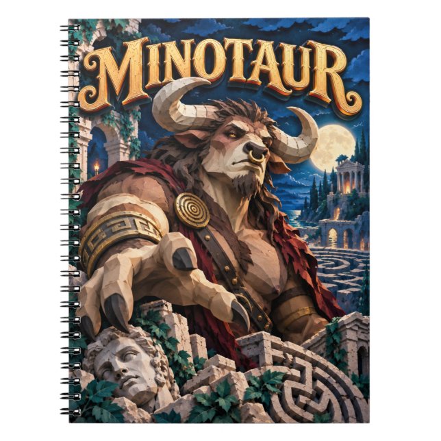 Minotaur, Pappersklippsmonster Anteckningsbok (Framsidan)
