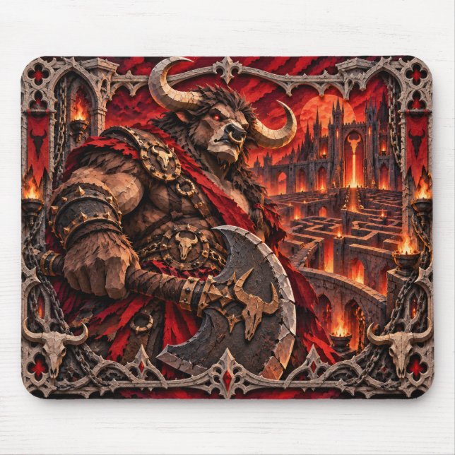 Minotaur, Pappersklippsmonster Musmatta (Framsidan)