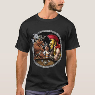 Minotaur vs Spartansk armvristning T Shirt