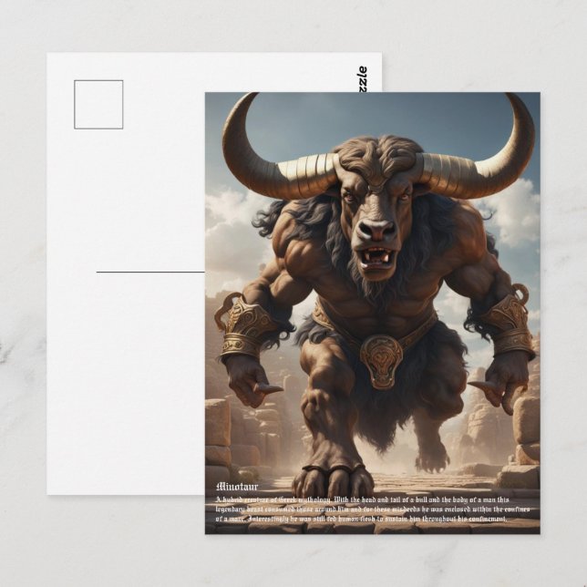 Minotaur Vykort (Fram/baksida)