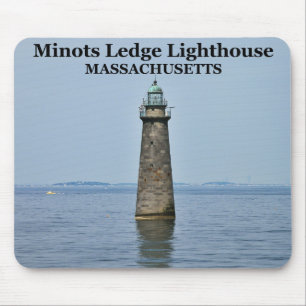 Minots Ledge fyr, Massachusetts Mousepad Musmatta