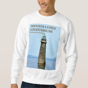 Minots Ledge Lighthouse, Cohassett Massachusetts Långärmad Tröja