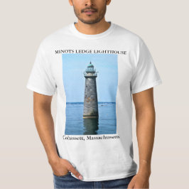 Minots Ledge Lighthouse, Cohassett Massachusetts Tee Shirt