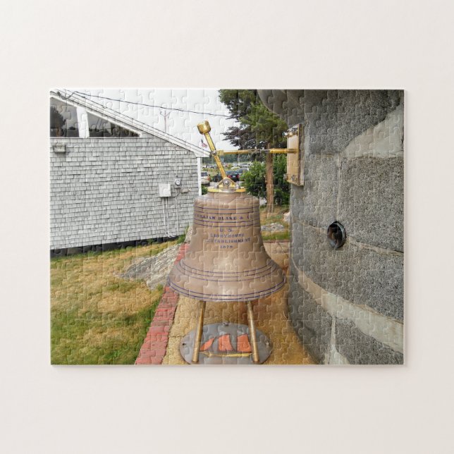 Minots Ledge Lighthouse Fog Bell Jigszle Puzzle Pussel (Horisontell)