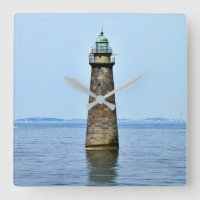 Minots Ledge Lighthouse-massa. Kvadratväggslås