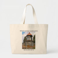 Minots Ledge Lighthouse Massachusetts Tote Bag