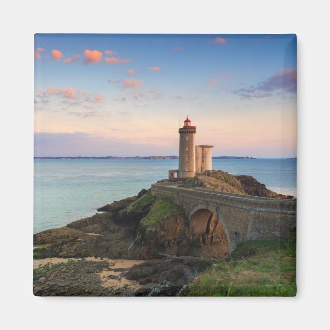Minou Lighthouse i Frankrike Magnet (Framsidan)