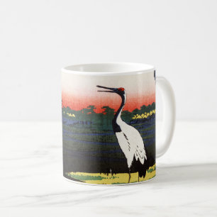 Minowa, Kanasugi, Mikawashima av Utagawa Hiroshige Kaffemugg