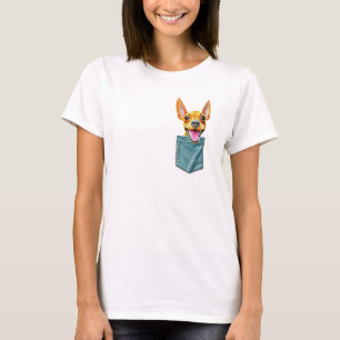 Minpin i fickan miniatyr pinscher min pin valp t shirt