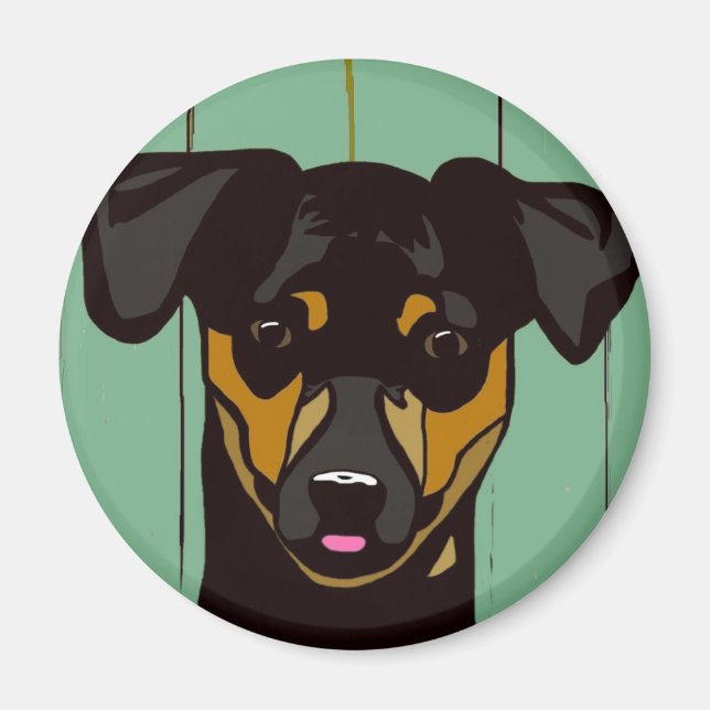 MinPin - Minature Pincher Magnet (Framsidan)