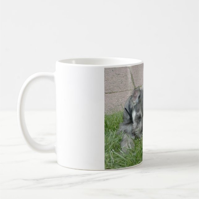 Minschn-salt och pepparvalp kaffemugg (Vänster)