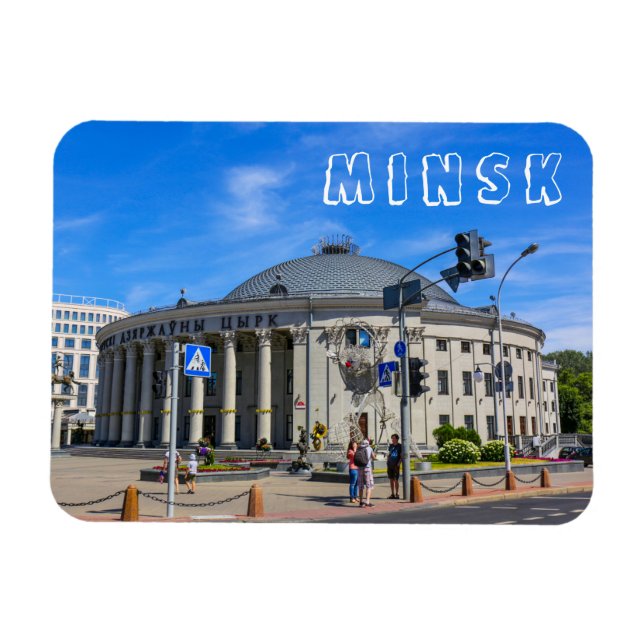 Minsk Belarus State Circus Architecture City Magnet (Horisontell)