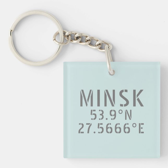 Minsk Latitude Longitud-koordinater (Framsidan)