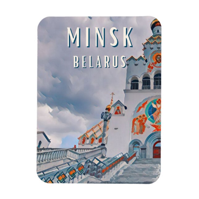 Minsk, ville de la gastronomie biélorusse magnet (Vertikal)
