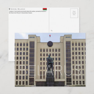 Minsk, Vitryssland Resebrevkort Vykort