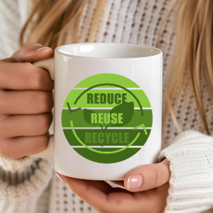 Minska återvinnan för återanvändning kaffemugg
