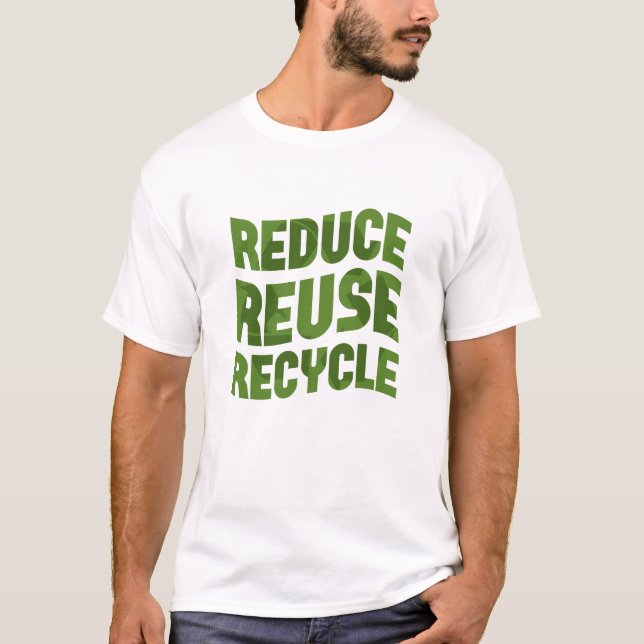 Minska återvinnan för återanvändning t shirt (Framsida)