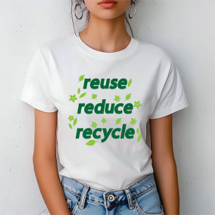 Minska återvinnan för återanvändning t shirt