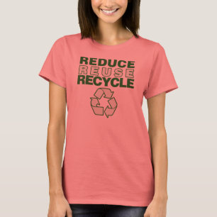 Minska Återvinnan för återanvändning T-shirt