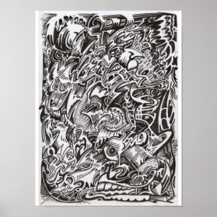 Minska Cascade teckning Poster