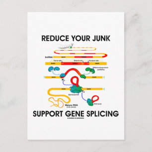 Minska ditt skräppoststöd Gene Splicing (RNA Humor Vykort