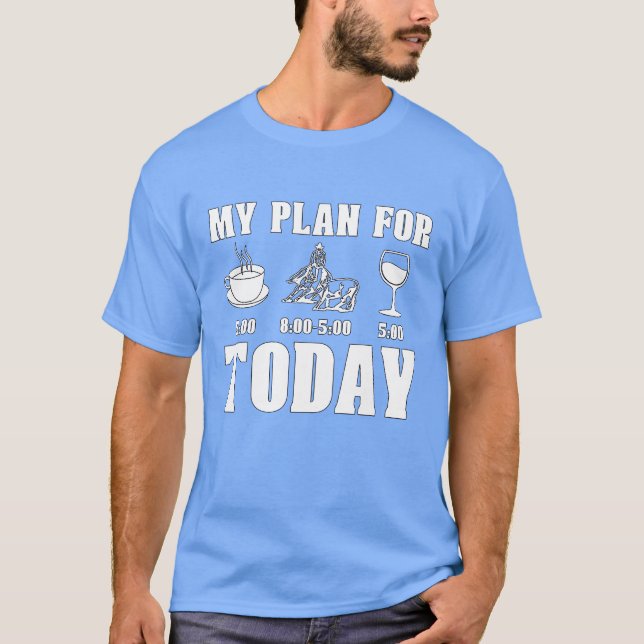 Minska hästen - min plan för Westerna ryttare T Shirt (Framsida)