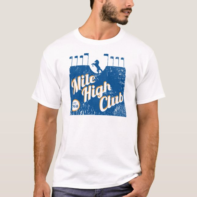 Minska hög Klubb Tee Shirt (Framsida)