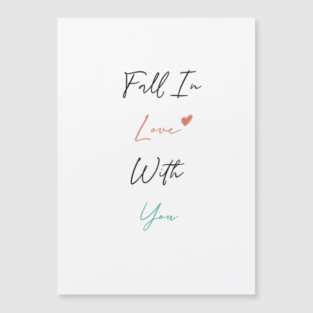 Minska i Kärlek Alla hjärtans dag Magnetiskt kort (Framsida)