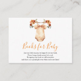Minska i Kärlek Blommigt babyskor Bokar för Baby Tilläggskort
