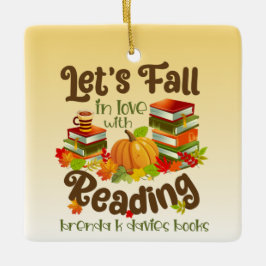 Minska i Kärlek med Brenda K Davies Bokar Julgransprydnad Keramik