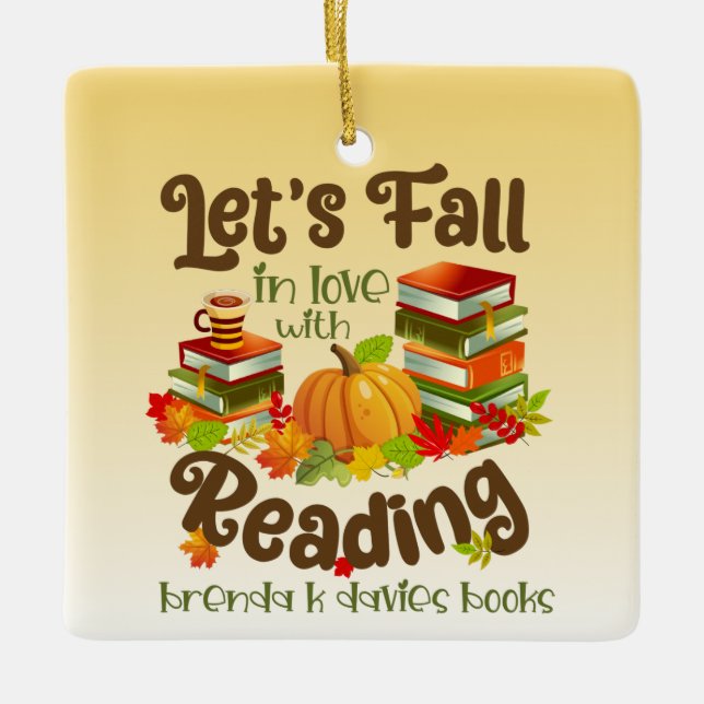 Minska i Kärlek med Brenda K Davies Bokar Julgransprydnad Keramik (Framsida)