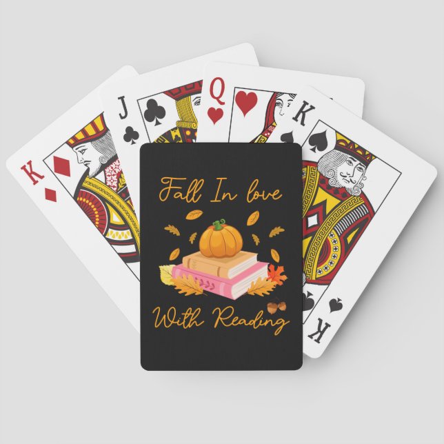 Minska i Kärlek med lästa Bok höstpumpar Casinokort (Baksidan)