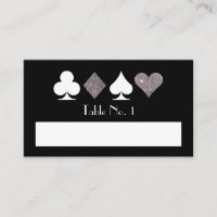 Minska Las Vegas Silver-inmatningskort Namn Bord