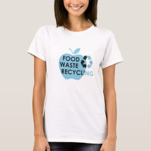 Minska mängden slösat mat som återvinner miljövänl t shirt